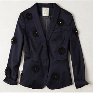 Anthropologie Elevenses Marguerite Blazer
